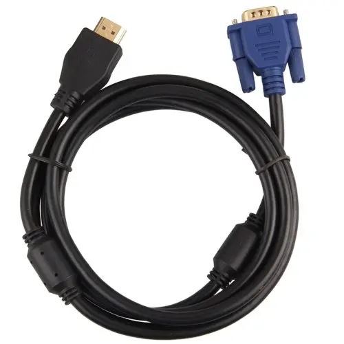 Cable Adapter Converter Gold Plaque HDMI to VGA 15pin Male 1.65m|HDMI  Cables| - AliExpress