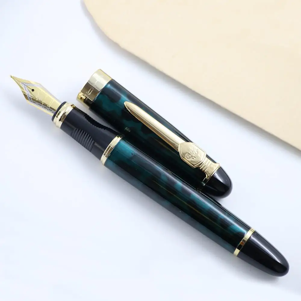 Высокое качество JINHAO X450A перьевая ручка Роскошный Золотой зажим для каллиграфии чернильные ручки для письма 0,5 мм перо школьные офисные принадлежности