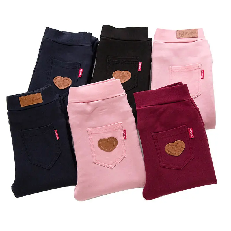 Весенняя одежда для девочек, леггинсы тонкая весенне-осенняя коллекция года, новая стильная верхняя одежда для детей узкие ковбойские штаны для малышей