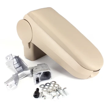 

Hot car-styling accessory Beige Black Grey Leather Arm Rest Console Cover and Storage Box for VW Golf for Jetta Bora 1999-2004