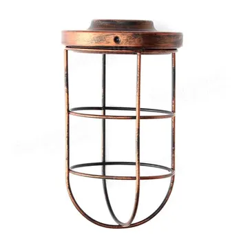 

Bulb Cage Guard Iron Vintage Ceiling Pendant Cover Shade Light Bar Lampshade