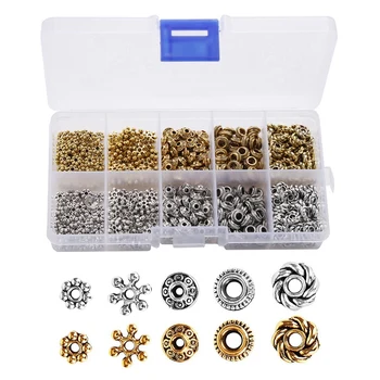 

Alloy Septum Separate Beads Accessories 10 Boxes Boxed Combination 500 Pcs 1 Box