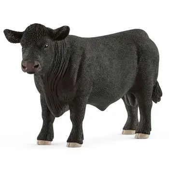 

5.5inch Black Angus Bull Toy Figurine PVC Wild Life Figures Simulation Animal Toys Bull Model Action Figure Toys Figurine Dolls