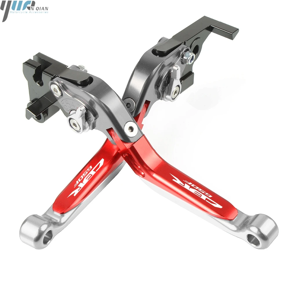 Для Honda CBR650F CBR 650 F CBR-650F регулируемые, для гонок мотоцикла сцепные рычаги аксессуары для мотоциклов - Цвет: SLGYRDSL