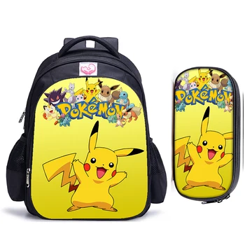 

16 Inch Pokemon 2pcs/Set Umbreon Eevee Children School Bags Orthopedic Backpack Kids School Boys Girls Mochila Infantil Bags