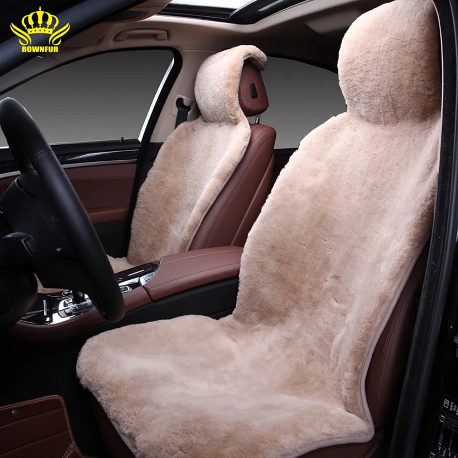 Австралийские чехлы из овчины для автомобильных сидений, универсальные чехлы для автомобильных сидений, чехлы для автомобильных сидений из овчины, чехлы для автомобильных сидений, 1 комплект