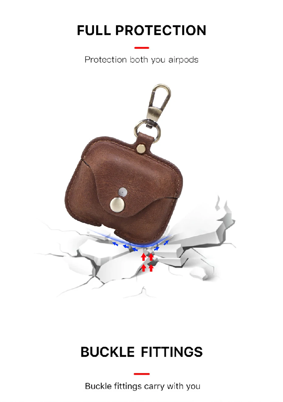Чехол из натуральной кожи для Airpods Pro, полностью защищенный от пыли, роскошный кожаный чехол для Airpods 3, защитный чехол