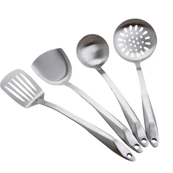

Stainless Steel Cooking Utensil Set, Nonstick Kitchen Utensils Set with Spatula, 4 Piece