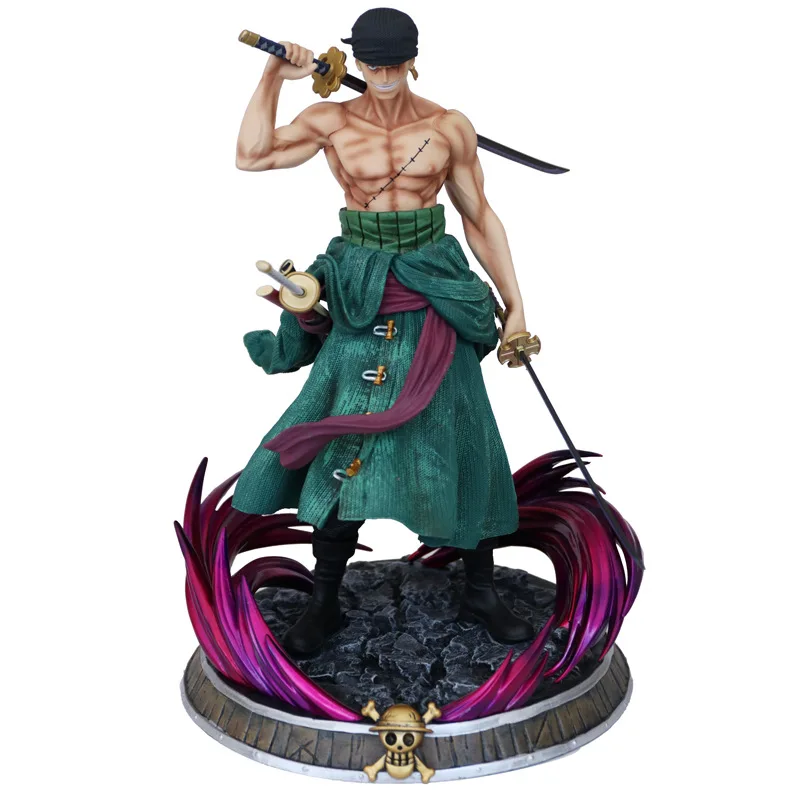 Big 37cm Roronoa Zoro Action Figure Statue One piece Merchandise Up to 80 Off & Free Shipping