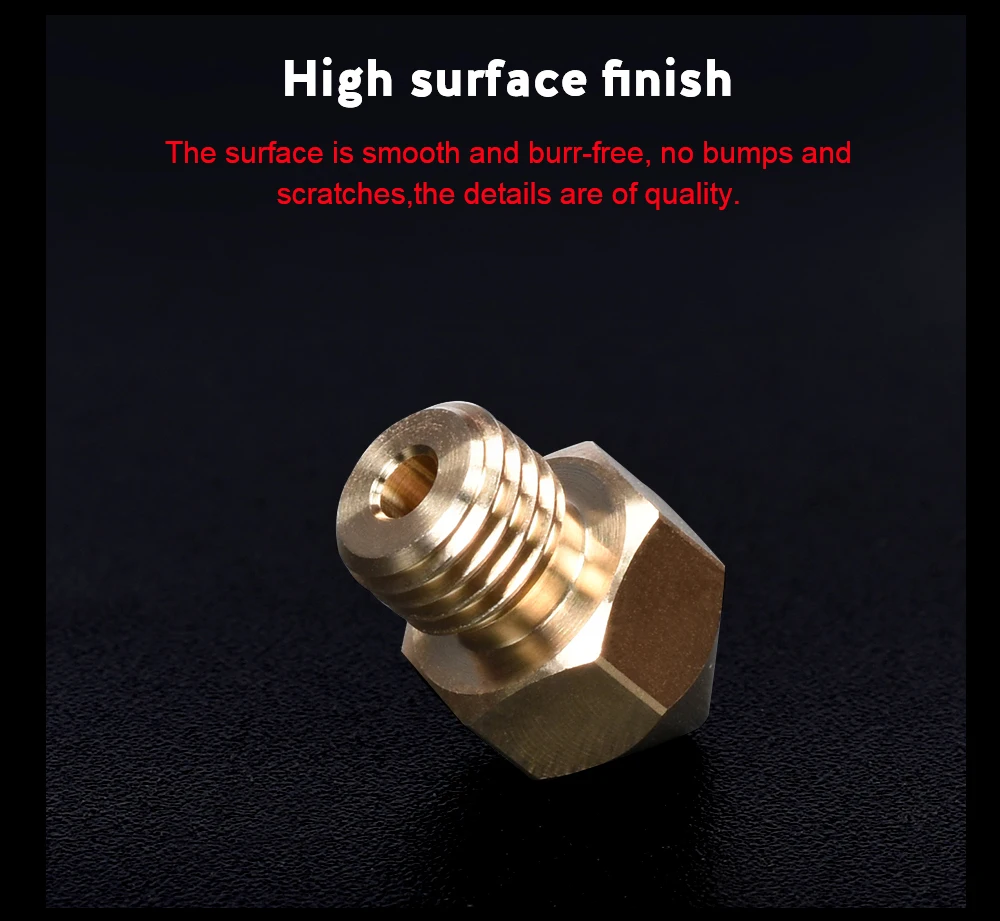 CR-10S Pro Латунное сопло для j-головки CR10 Hotend экструдер 1,75 мм нить M6 для Creality CR10/CR-10S PRO детали 3d принтера