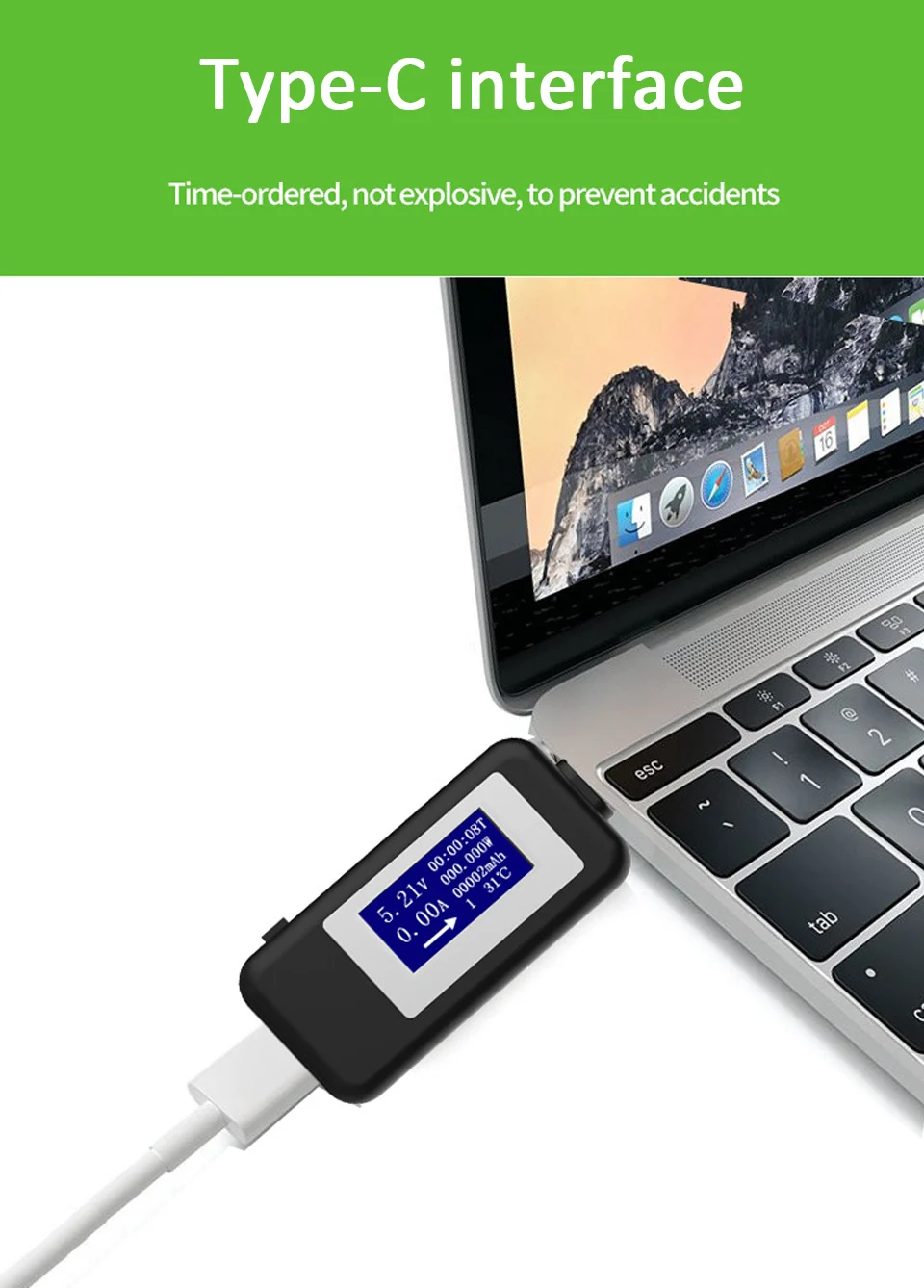Тип-c USB тестер ЖК-цифровой измеритель напряжения тока зарядное устройство вольтметр с индикатором Амперметр детектор USB детектор