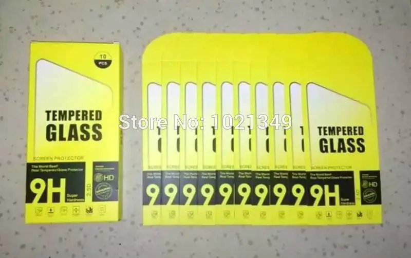 

2000pcs/lot 189*88mm Green Universal Paper Retail Package Packaging Box For Cell Phone 9H Tempered Glass Screen Protector Film