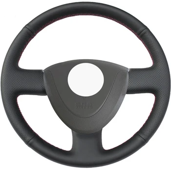 

Black PU Faux Leather DIY Hand-stitched Car Steering Wheel Cover for Honda City 2002-2008 Fit 2001-2007 Jazz 2001-2007