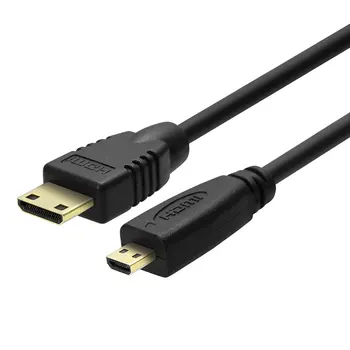 

mini HDMI to micro HDMI cable 0.3M 1m 1.8m durable cable practical cable portable cable HDMI Adapter for Tablet HDTV Camera PC