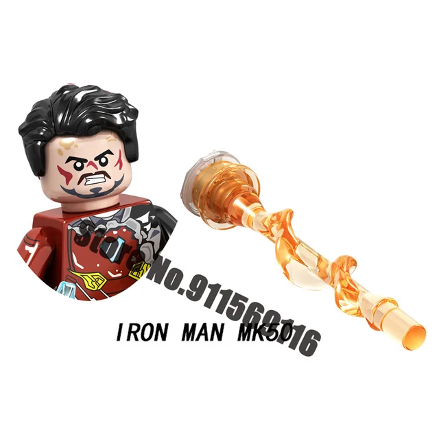 Superhero Iron Man Mark Building Blocks Bricks Tony Stark War Machine Ultron Action Figures Kids Toys Christmas Gifts H-GD236