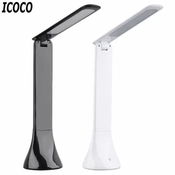 

ICOCO LED 3 Level Dimmer Foldable Desk Lamp Superior Touch Sensor Folding Reading Lamp Eye Protection Dimmable Table Light