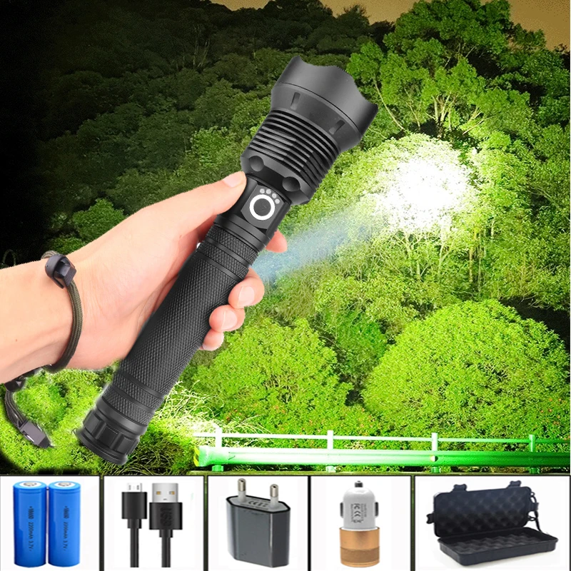

Most powerful xhp70.2 flashlight usb Zoom led torch xhp70 xhp50 18650 or 26650 battery Best Camping, Outdoor