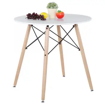 

Modern Style Wooden Dining Table Desk for Kitchen Living Room