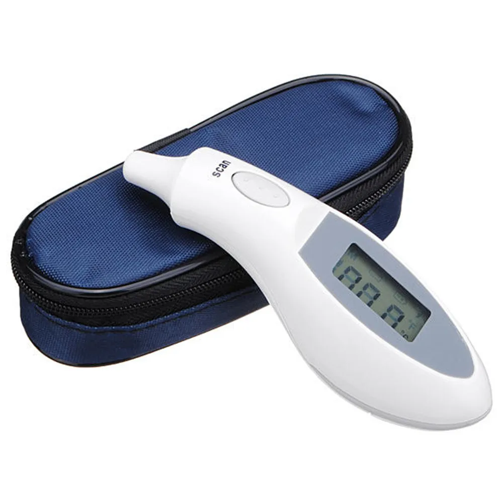 

Thermometers Baby Health Care Portable Infrared Ear Thermometer ABS Accurate Safe Kids Infant 34 to 44 Degree CR2032 Battery kid
