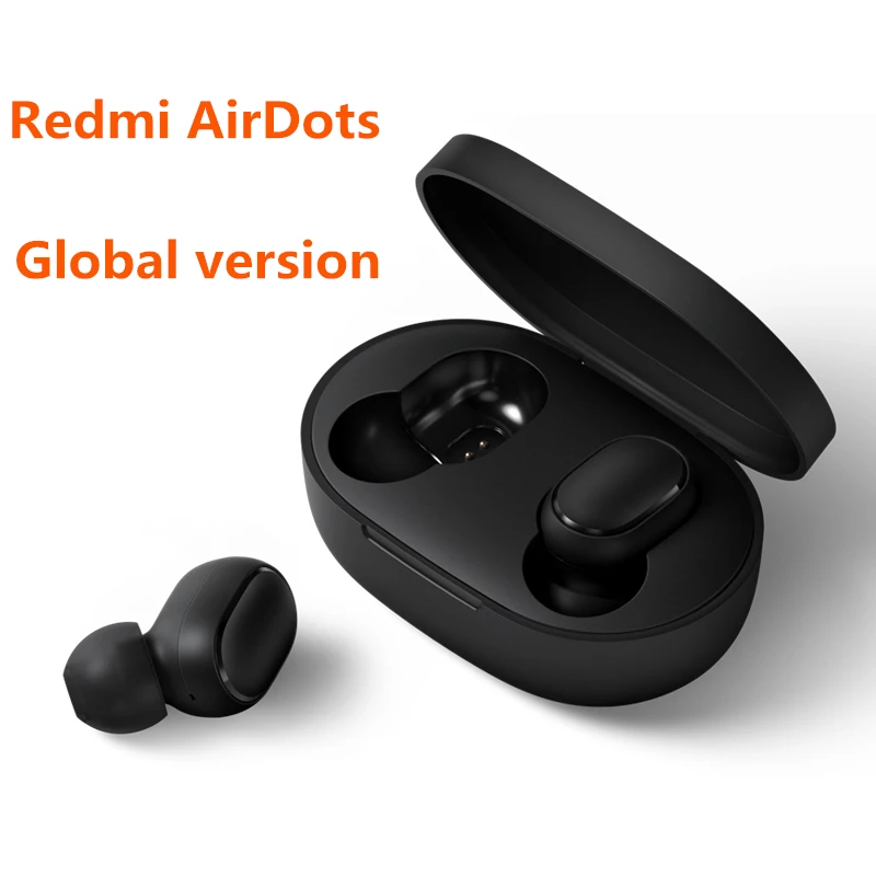 Xiao mi Red mi AirDots, беспроводные наушники Bluetooth 5,0, наушники-вкладыши, стерео, басовые наушники с mi c mi Ture, беспроводные наушники