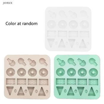 

Silicone Resin Mold Simulated Food Doughnut Mold Resin Casting Pendant Earrings DIY Jewelry Tools