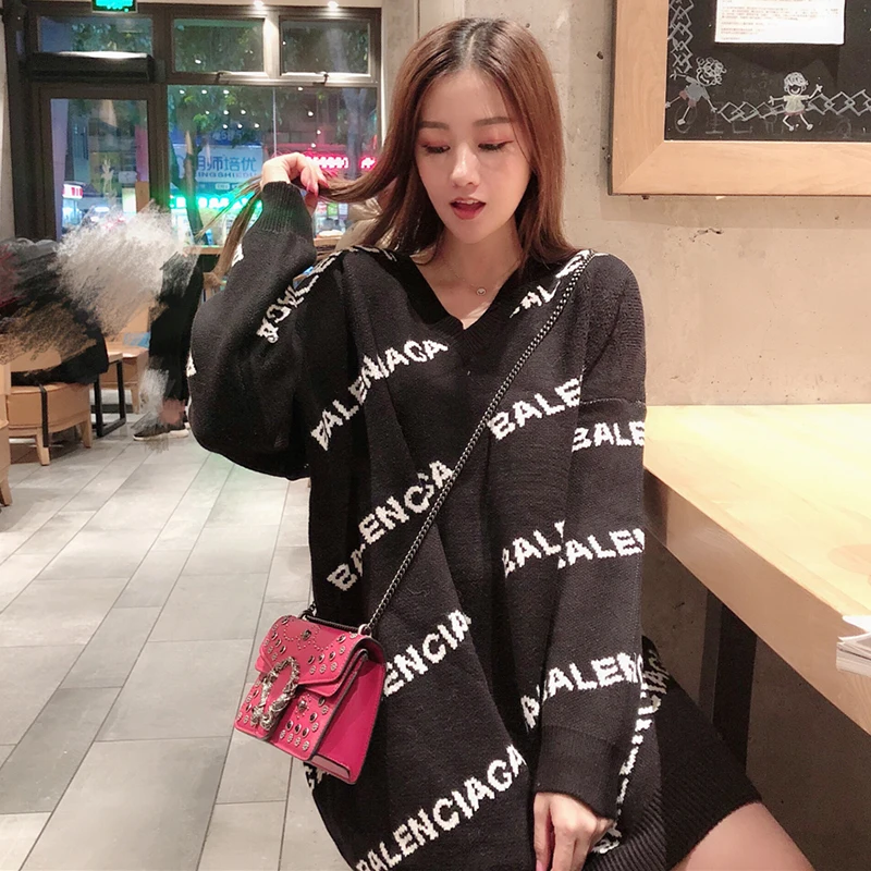 17zq 2020 Sweater Pullover For Women V-collar Long