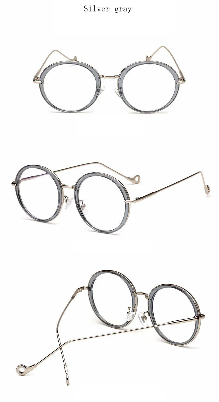 Круглые унисекс близорукие очки оправа новые ретро женские простые мужские очки с оптической оправой