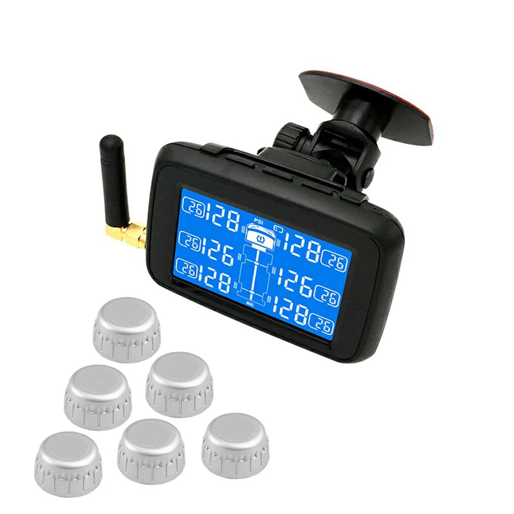 

Truck Bus Wireless Tire Pressure Monitoring System TPMS with 6 External Sensor B99