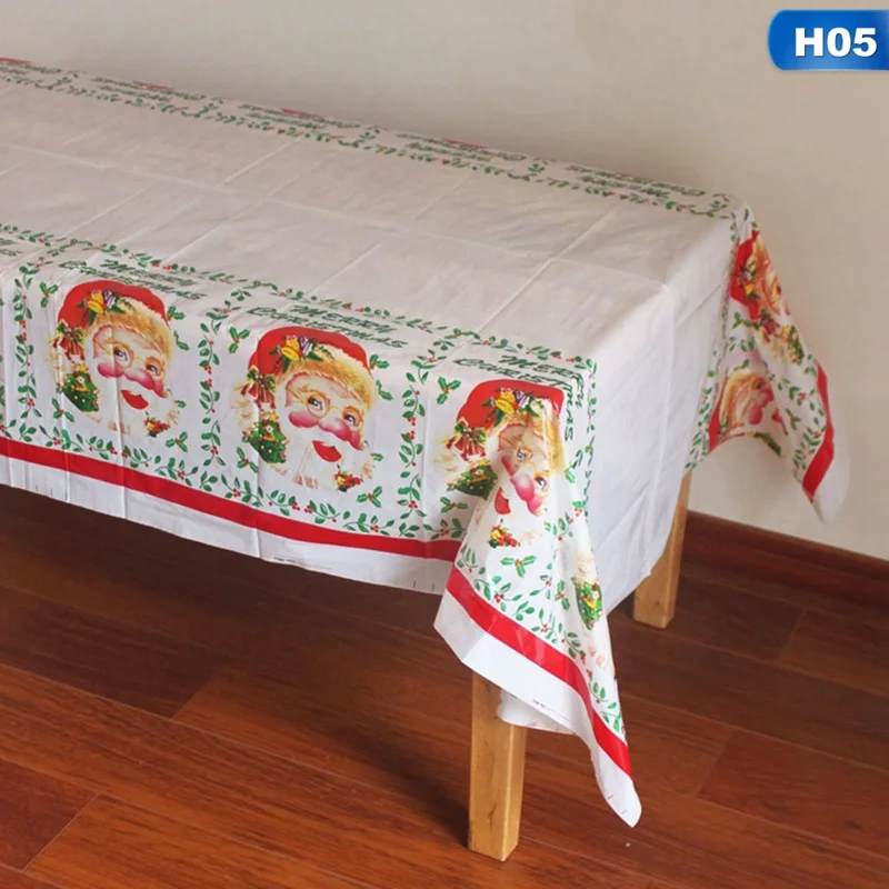 Скатерть на год и Рождество, кухонные украшения для обеденного стола, прямоугольные скатерти, рождественские украшения для дома Navidad