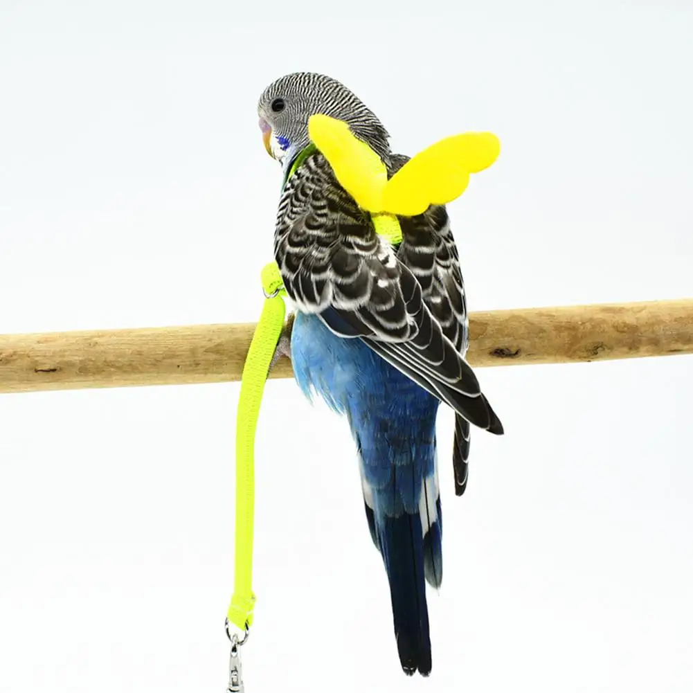 Pet попугай шлейка для птицы поводок летающие плетеные ремни для тренировок на открытом воздухе Тяговый канат для попугаев Lovebird Cockatiel маленьких птиц