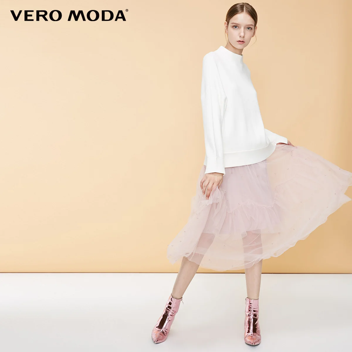 Vero Moda женский минимализм ребристые рукава свободный крой вязать | 319113517