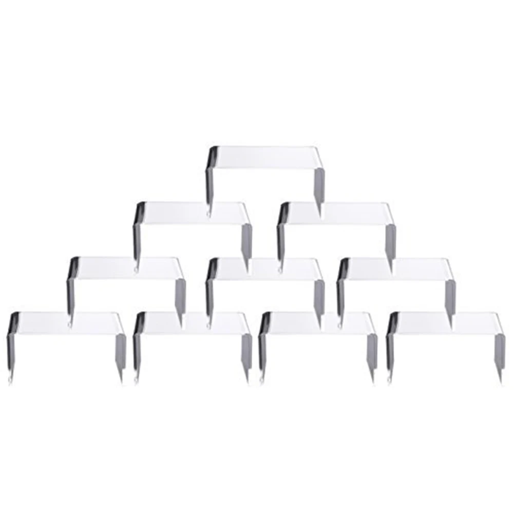 10pcs Transparent Acrylic Display Stand Jewelry Display Stand Toy Collection Rack Store Marketing Products Display Acrylic Stand 6