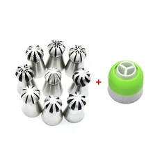 DIY Хлебобулочные Приспособления стиль Факел комплект из 9 предметов носик для украшения Fondant(сахарная) крем-шоколад Инструменты для украшения торта