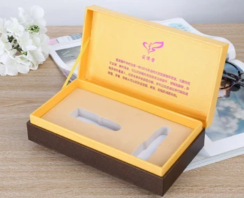 

luxury recycled custom printed magnetic flap closure cosmetic paper gift box packaging,black Gift boxes foam insert ---DH10203
