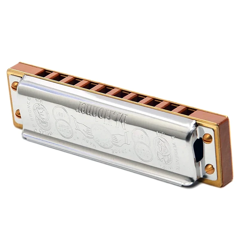 Hohner Marinho Banda Deluxe Diatonic 10 Buraco Gaita Boca Órgão Instrumentos Chave c Blues Harpa Pereira Pente Musicais - Image 4