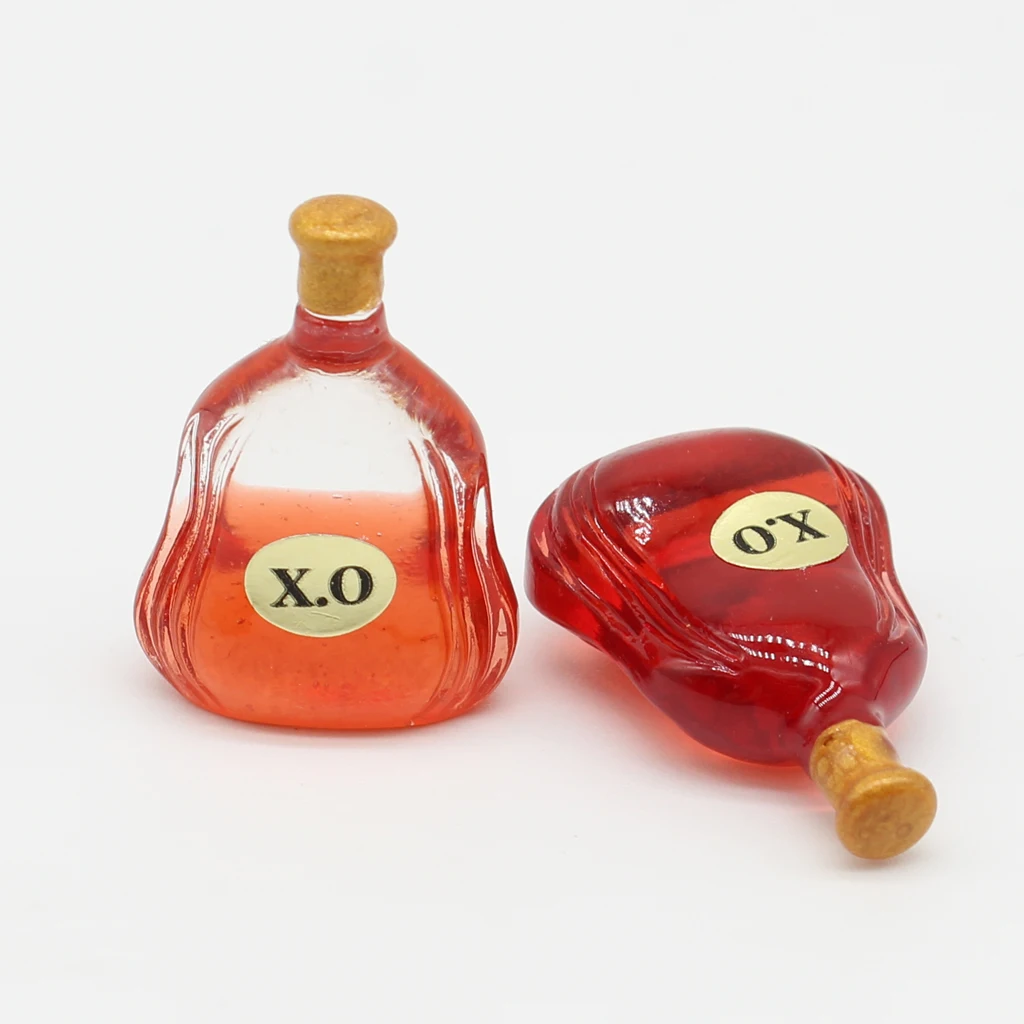 1:12 Scale Dollhouse Miniature X.O Wine Bottles Home Bar Scene Landscape Decor 12th Dolls House Accessories