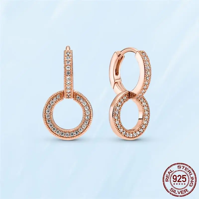 Silver Earrings Real 925 Sterling Silver Asymmetrical Heart Hoop Earrings for Women Fashion Silver Earring Jewelry Gift