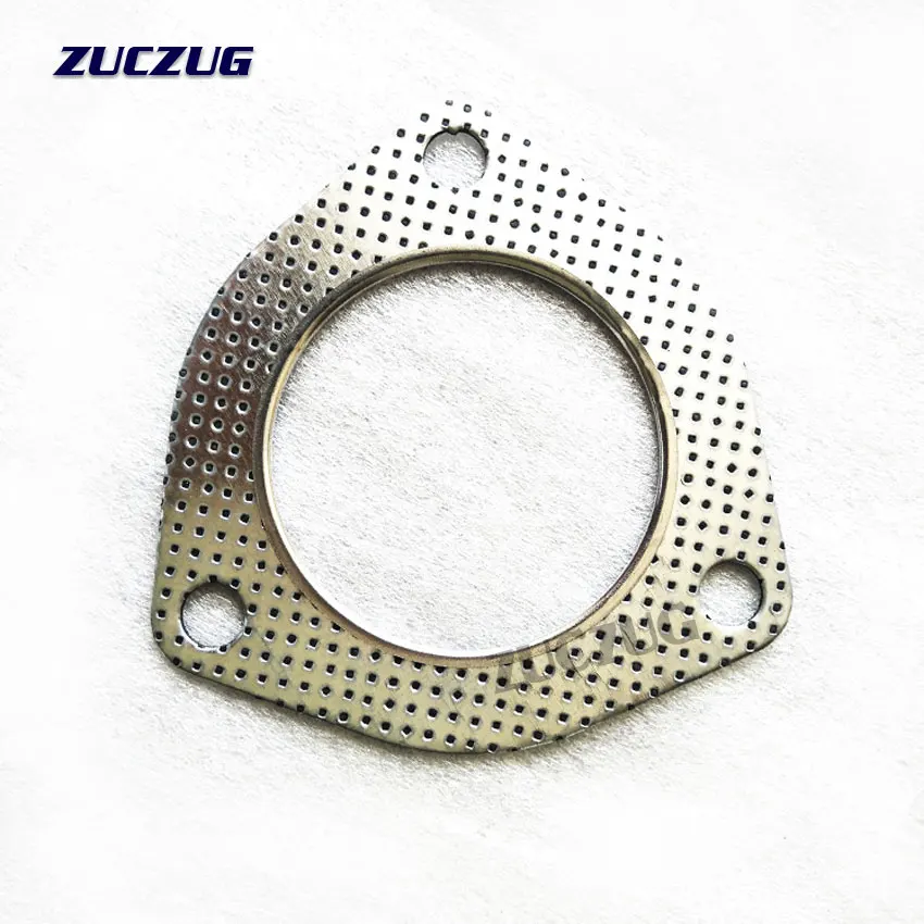 Exhaust Gasket Exhaust Decat Pipe Flange Gasket 5pcs/Lot Car Engine Exhaust Gasket/ Universal Pipe Gasket with Three Holes