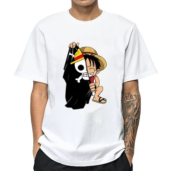 

Trendy Adult Child Summer Funny One Piece Monkey D. Luffy T Shirt Cartoon Anime Graphic T-shirt Cotton Harajuku Tee Top Camiseta