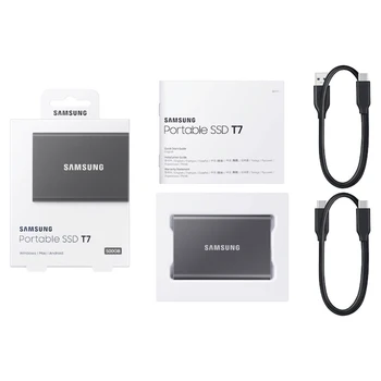 samsung T7 portable SSD NVME 500GB 1TB 2TB External Solid State Drives Type-C USB 3.2 Gen2 and backward compatible for laptop 5
