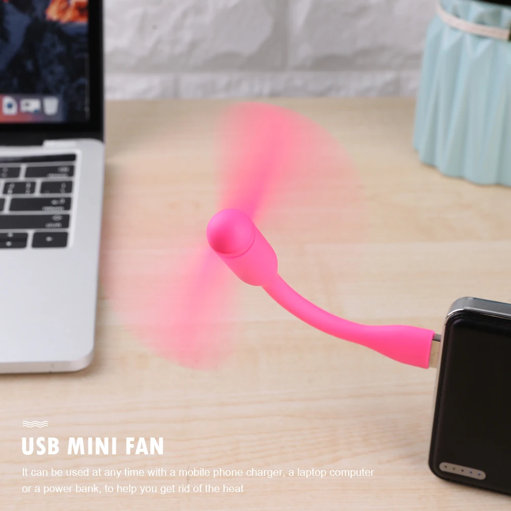 USB Fan Mini Portable Handheld Fan for Power Bank Laptop PC AC Charger Computer Summer Gadget
