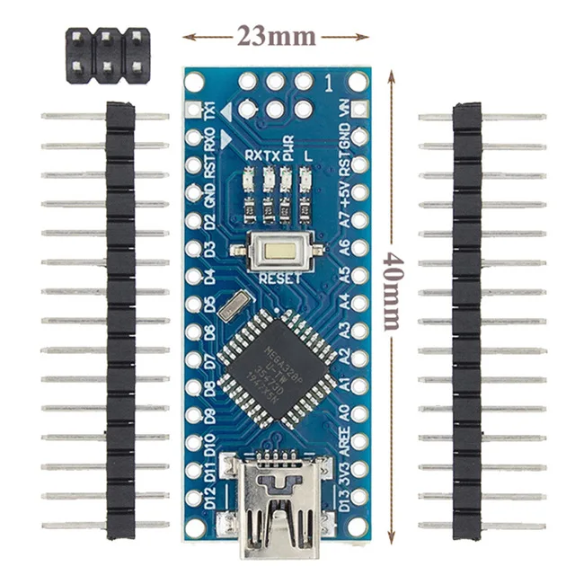 1 шт. синий/черный/красный ATMEGA328/168P Nano V3.0 контроллер NANO V3 совместимый с nano CH340 USB