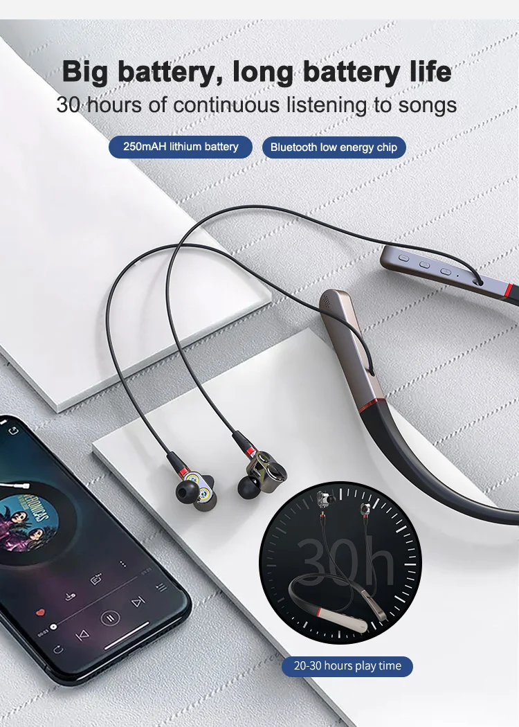 Bluetooth 5 0 наушники беспроводные с тройным драйвером Audiophile Hi Res гарнитура 3