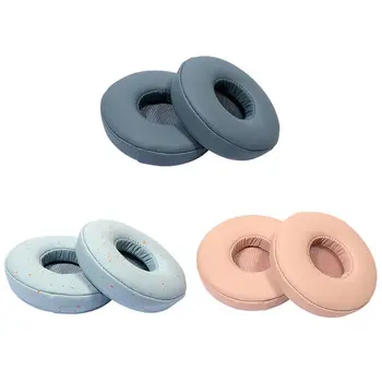 

2PCS Leather Earpads Replaced Ear Pads Cushions Cover for SN-OY WH-H810 Headset J6PB