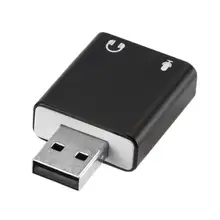 Hifi Magic Voice 7,1 CH звуковая карта USB с 3,5 мм динамиком, разъемами для наушников и микрофона, совместимыми с Windows, Mac