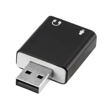 

Hifi Magic Voice 7.1 CH USB Audio Adapter with 3.5mm Speaker Headphone and Microphone Jacks Compatible with Windows, Mac