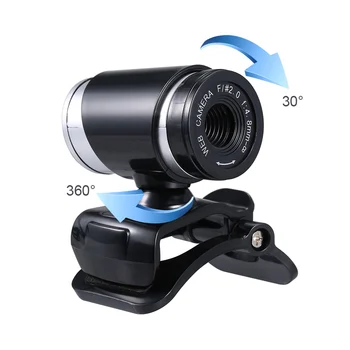 

100PCS 12MP USB 2.0 High-definition Web Camera with Microphone Clip-on Base 60FPS Drive-free for Laptop Computer Video Call