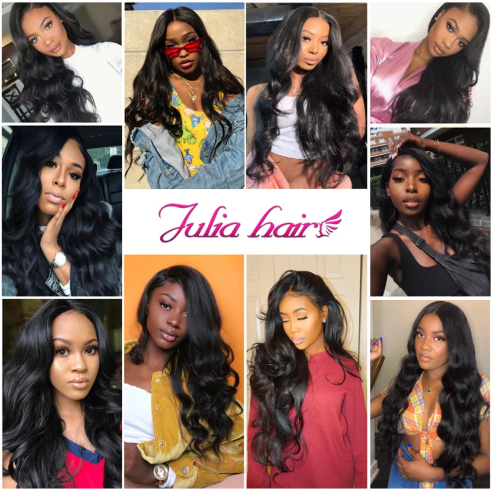 Julia Hair Brazilian Body Wave 4x4 Swiss Lace Closure Brazilian Hair PrePlucked With BabyHair Human Hair Body Wave Closure images - 6