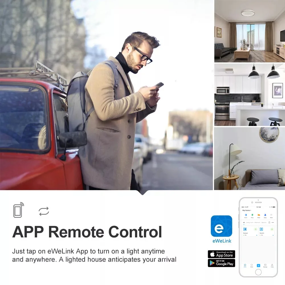 Itead SONOFF BasicR2 Wifi Smart Switch Module Via e-Welink Remote Control Wifi Switch Domotica Light Controller Timer