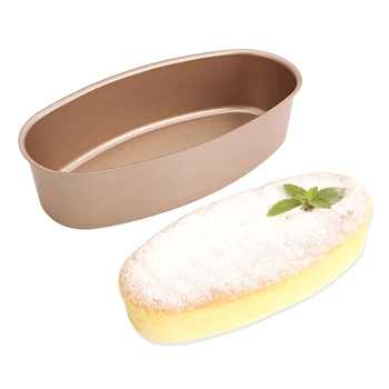 

Oval Breakfast Easy Clean Kitchen Tools Baking Mold Toast Pan Dessert Non Stick Home DIY Carbon Steel Cheese Cake Cooking Bread